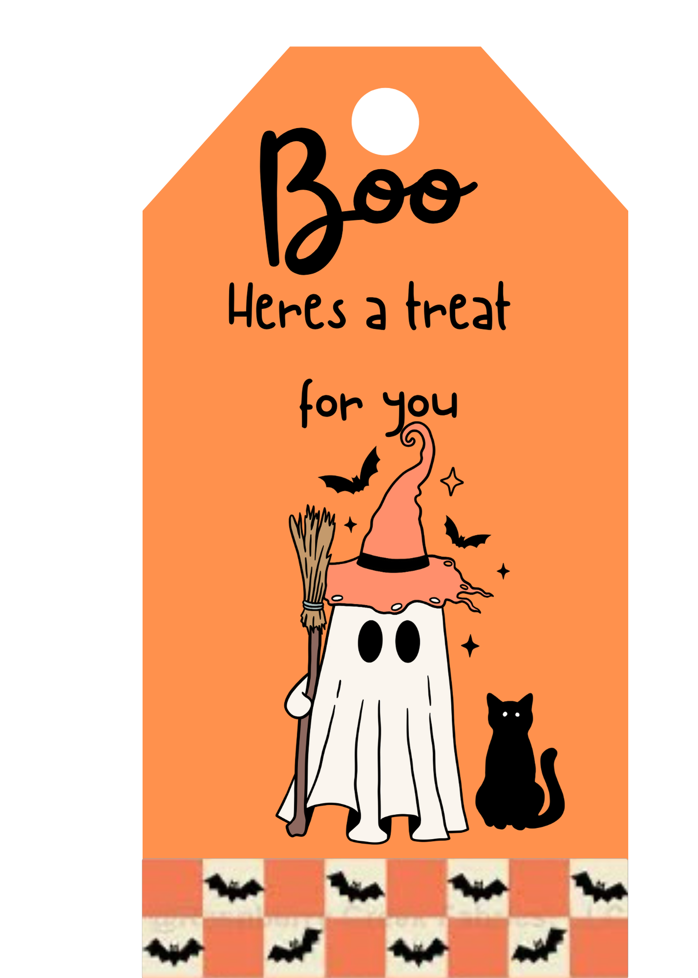 Printable boo tag