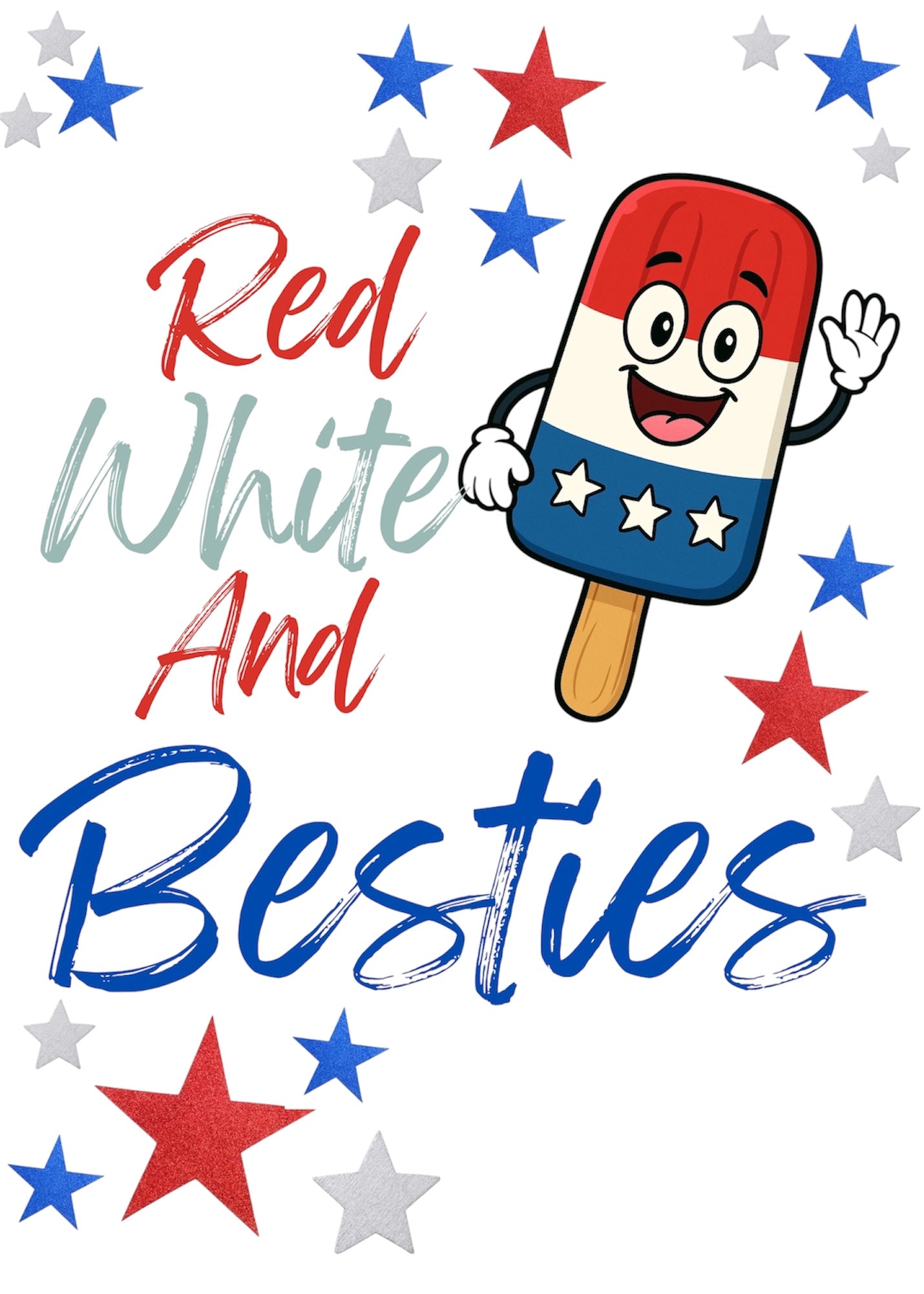 Red white and besties digital image
