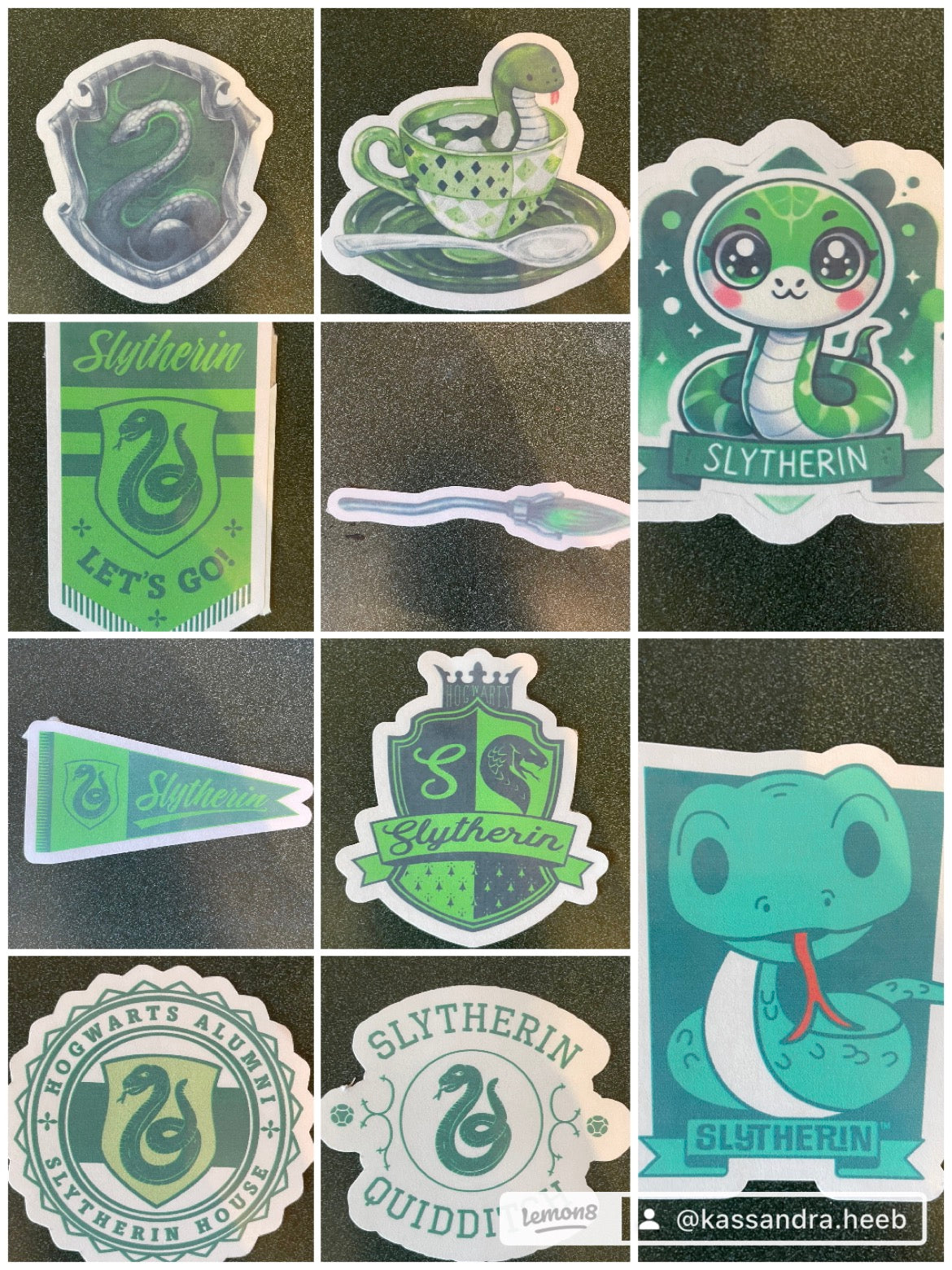 Slytherin sticker set