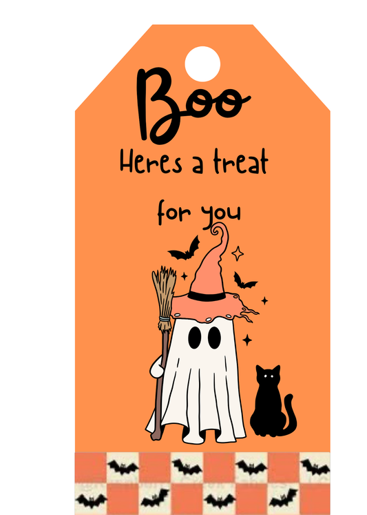 Printable boo tag