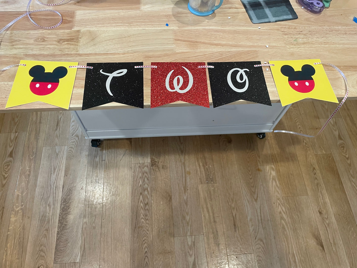 Mickey Mouse high chair banner