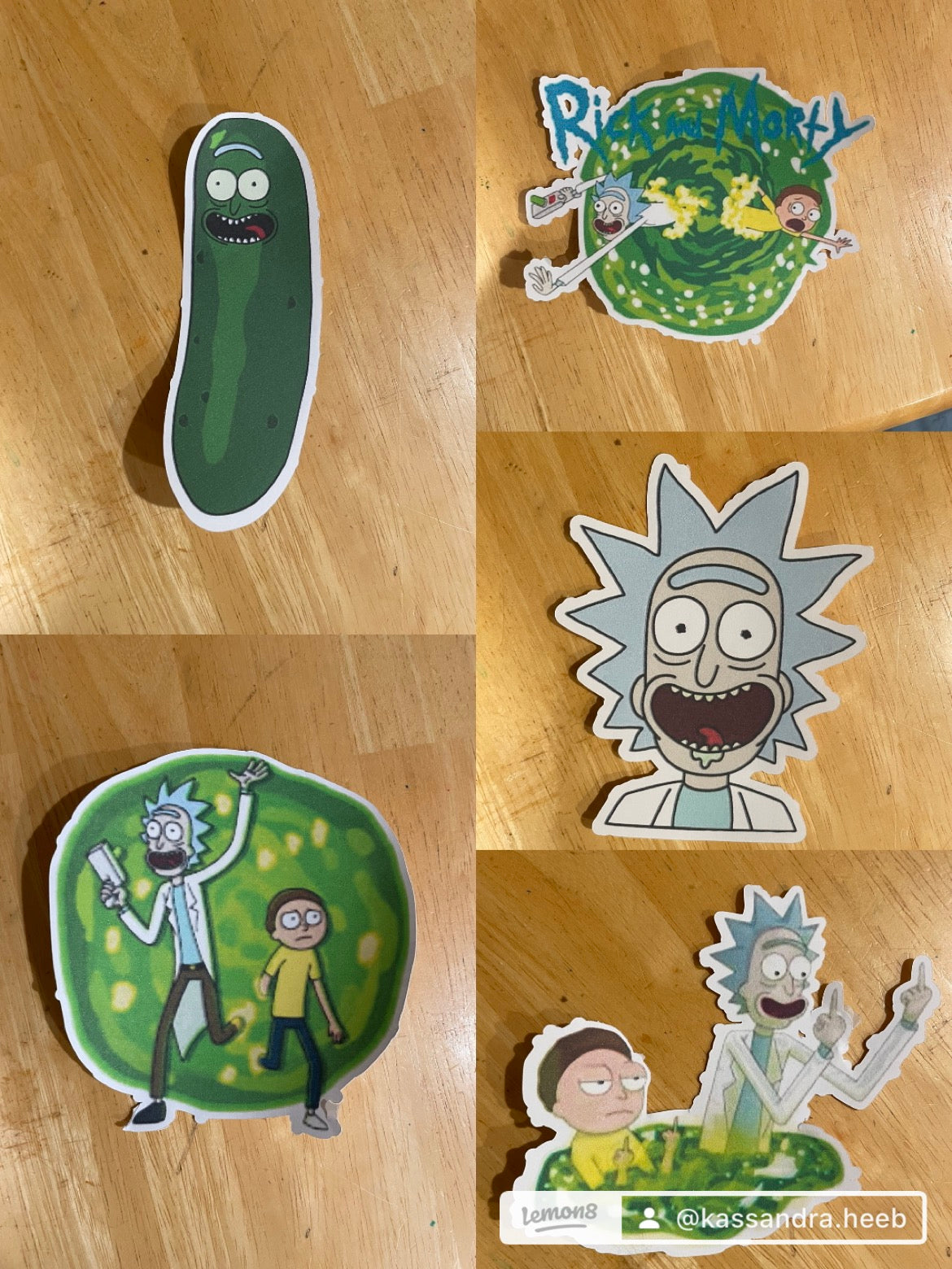 Rick and Morty sticker set