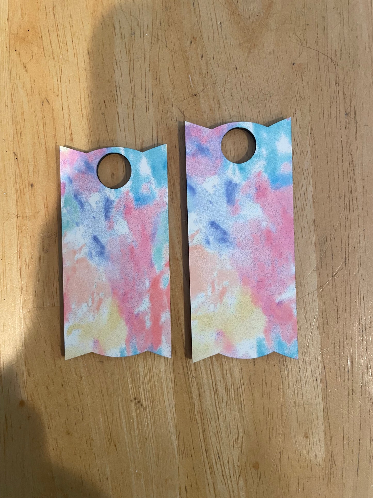 Tie dye Stanley name plates