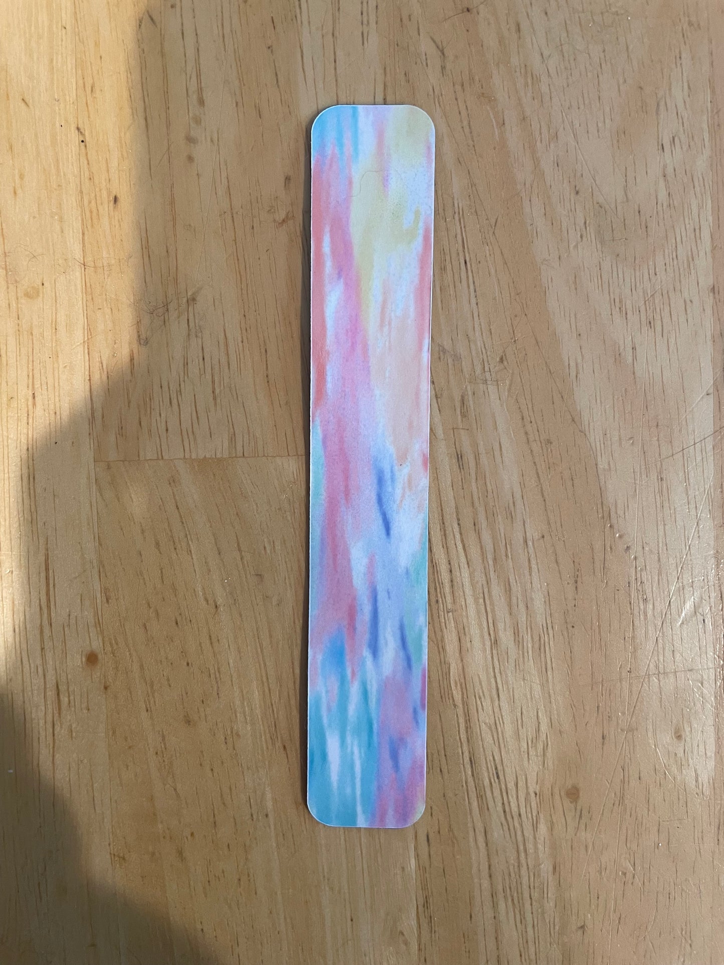 Tie dye bookmark