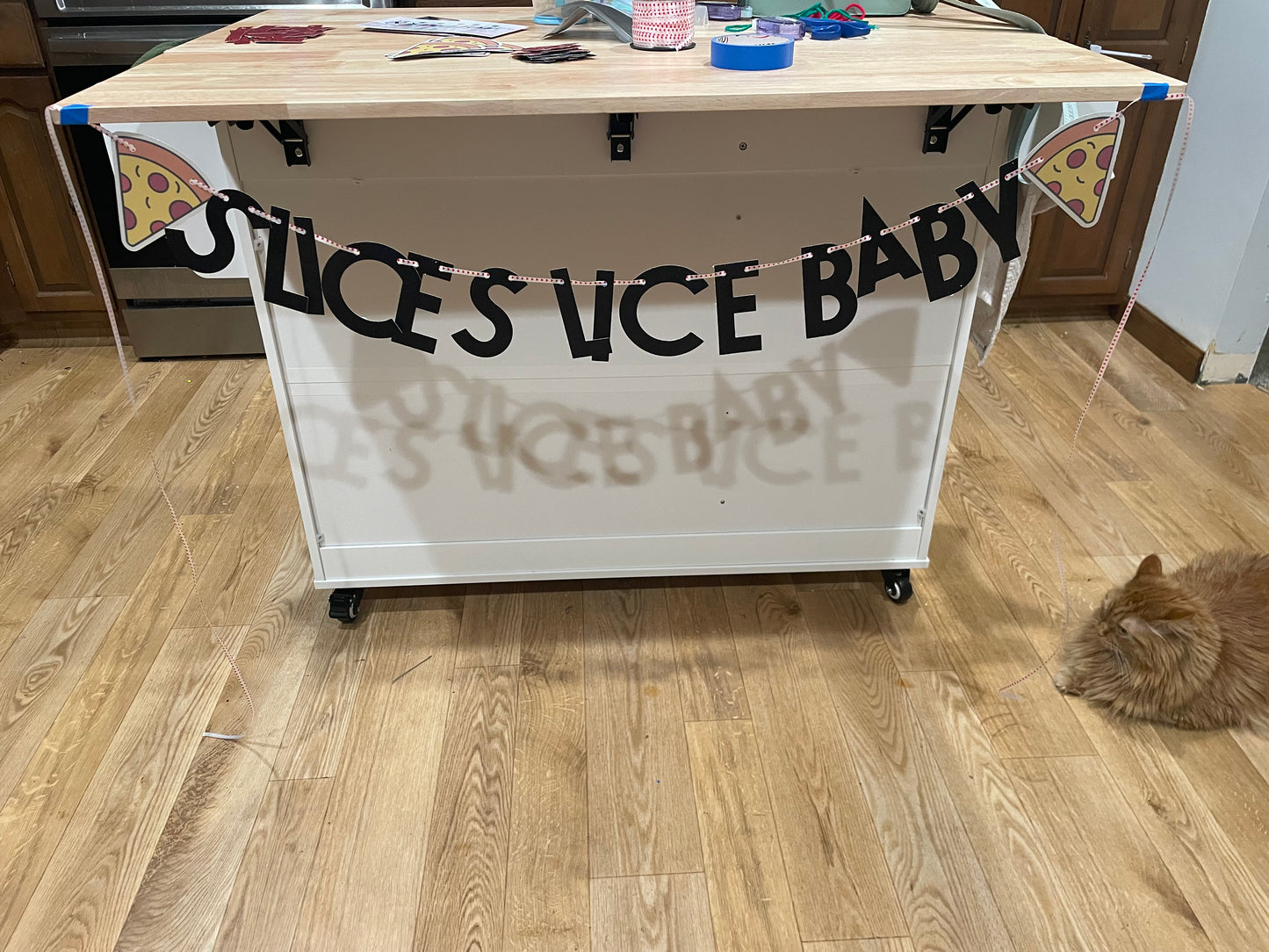 Slice slice baby wall banner