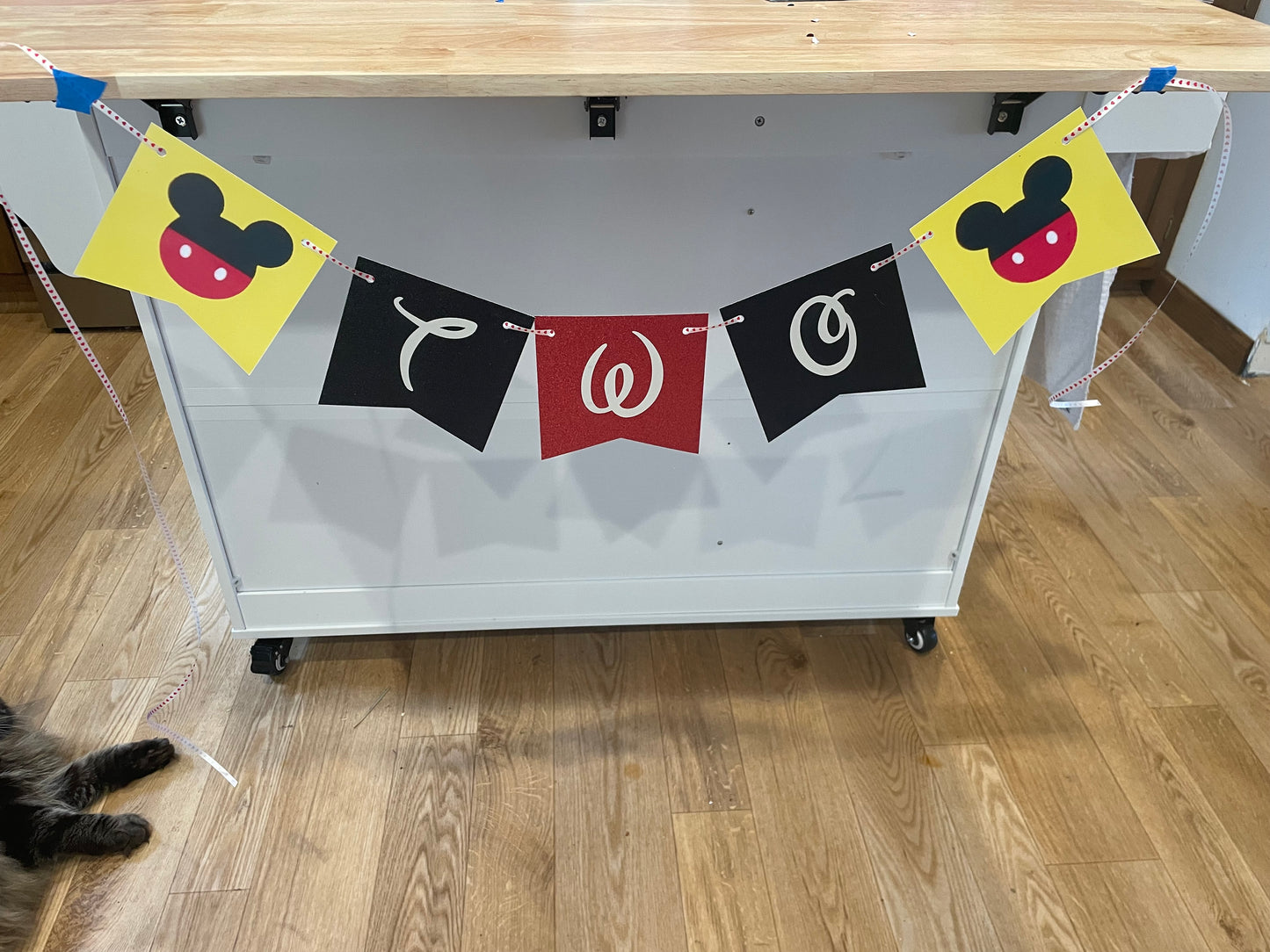 Mickey Mouse high chair banner