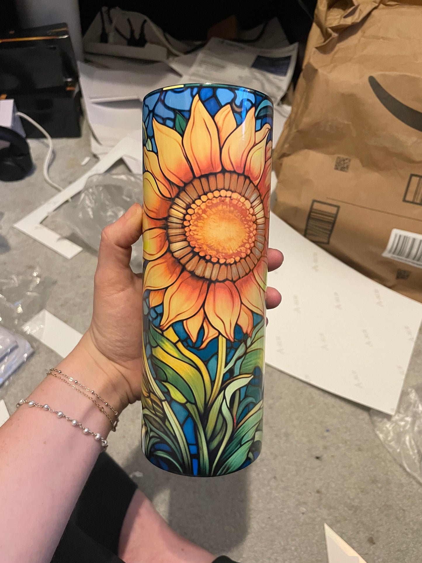 Sunflower tumbler